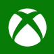 A white Xbox logo on a green background