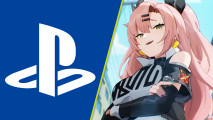 Zenless Zone Zero pre-download PS5 bundle: Nicole with her arms folded, next to the PS logo